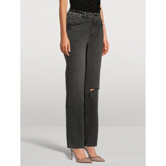 Good American Jeans 90s Icon Straight Leg Size 27 - Picture 3 of 8